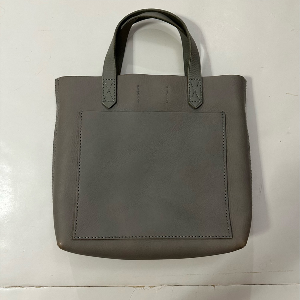 Madewell Mini Transport Tote Bag (Light Grey)